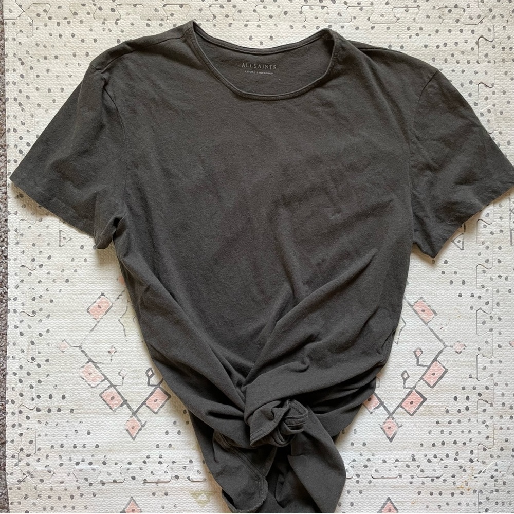 SALE✨ALLSAINTS Cotton Linen blend short sleeve tee Sz. XS